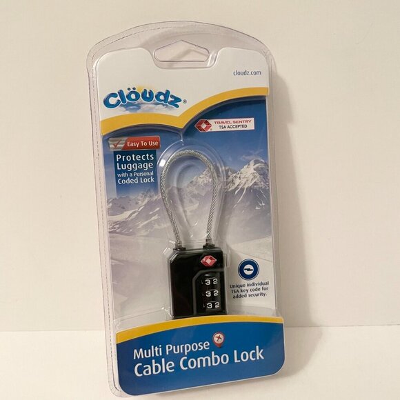 Cloudz Multi Purpose Cable Combo Lock - Picture 10 of 11